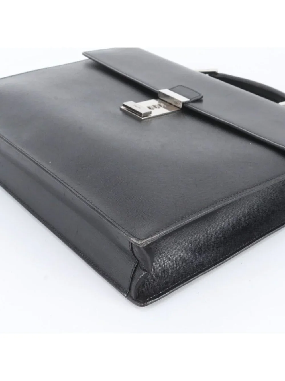 Prada Included Saffiano Leather Business Briefcase Tote